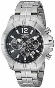 Invicta Black Dial Stainless Steel Band Watch #21462 (Men Watch)