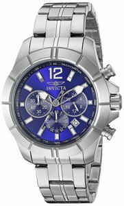 Invicta Blue Dial Stainless Steel Band Watch #21464 (Men Watch)