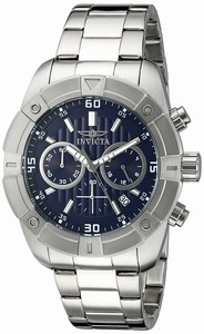 Invicta Blue Dial Stainless Steel Band Watch #21467 (Men Watch)