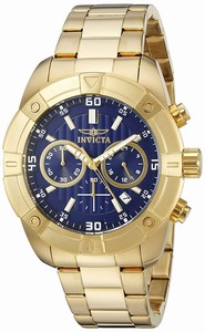 Invicta Blue Dial Stainless Steel Band Watch #21468 (Men Watch)