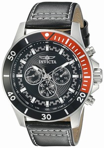 Invicta Black Dial Stainless Steel Band Watch #21478 (Men Watch)