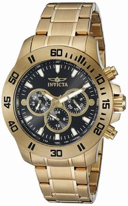 Invicta Black Dial Stainless Steel Band Watch #21487 (Men Watch)