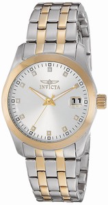 Invicta Silver Dial Stainless Steel Band Watch #21493 (Women Watch)