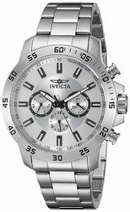 Invicta Silver Dial Stainless Steel Band Watch #21501 (Men Watch)