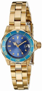 Invicta Blue Dial Stainless Steel Band Watch #21536 (Women Watch)