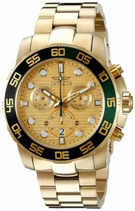 Invicta Gold Quartz Watch #21554 (Men Watch)