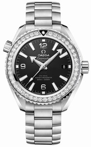 Omega Seamaster Planet Ocean 600M Co-Axial Master Chronometer Diamond Bezel Stainless Steel Watch # 215.15.40.20.01.001 (Women Watch)