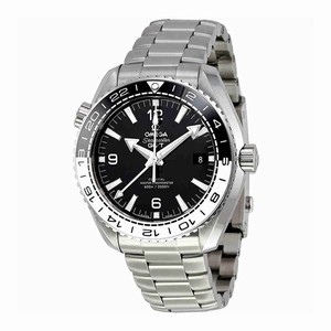 Omega Black Dial Uni-directional Rotating Stainless Steel Band Watch #215.30.44.22.01.001 (Men Watch)