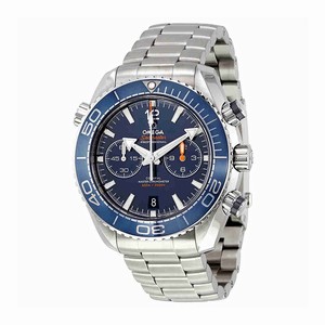 Omega Blue Dial Uni-directional Rotating Band Watch #215.30.46.51.03.001 (Men Watch)