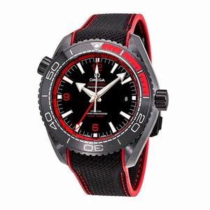 Omega Black Zirconium Oxide Dial Uni-directional Rotating Band Watch #215.92.46.22.01.003 (Men Watch)