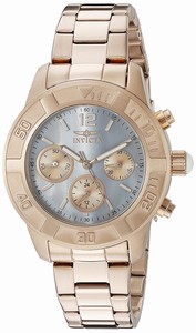 Invicta Mother Of Pearl Dial Stainless Steel Band Watch #21611 (Women Watch)