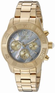 Invicta Mother Of Pearl Dial Stainless Steel Band Watch #21612 (Women Watch)