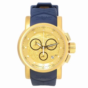 Invicta Gold Dial Rubber Band Watch #21627 (Men Watch)