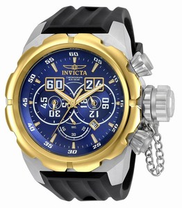 Invicta Russian Diver Quartz Chronograph Date Black Silicone Watch# 21630 (Men Watch)