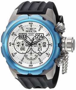 Invicta Pro Diver Quartz Chronograph Date Black Silicone Watch # 21681 (Men Watch)