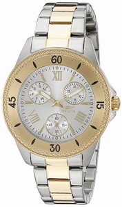 Invicta Silver Dial Stainless Steel Band Watch #21685 (Women Watch)