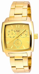 Invicta Gold Dial Stainless Steel Band Watch #21710 (Women Watch)