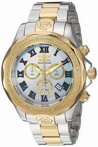 Invicta Mother Of Pearl Dial Stainless Steel Band Watch #21713 (Men Watch)