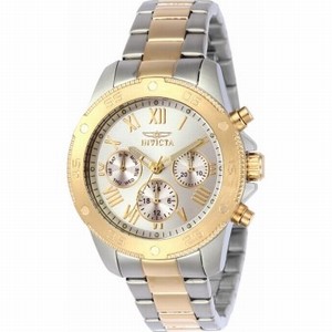 Invicta Gold Dial Stainless Steel Watch #21733 (Women Watch)
