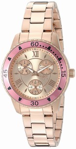 Invicta Rose Gold Dial Stainless Steel Band Watch #21774 (Women Watch)