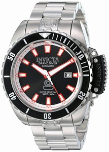 Invicta Black Dial Stainless Steel Band Watch #21785 (Men Watch)