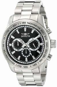 Invicta Black Dial Stainless Steel Band Watch #21793 (Men Watch)