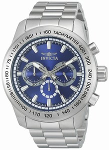 Invicta Blue Dial Stainless Steel Band Watch #21795 (Men Watch)