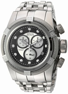 Invicta Black And Silver Quartz Watch #21801 (Men Watch)