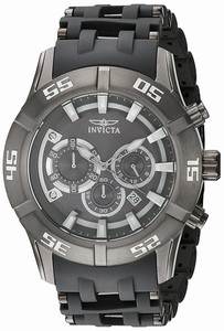 Invicta Grey Dial Black Ion-plated Band Watch #21820 (Men Watch)