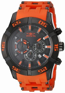 Invicta Black Dial Black Ion-plated Band Watch #21822 (Men Watch)