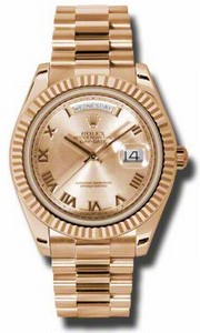 Rolex Automatic Dial color Champagne Watch # 218235CRP (Men Watch)
