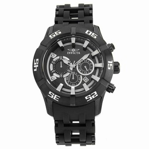 Invicta Black Quartz Watch #21824 (Men Watch)