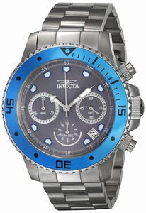 Invicta Grey Dial Stainless Steel Band Watch #21886 (Men Watch)