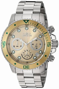 Invicta Champagne Dial Calendar Watch #21888 (Men Watch)