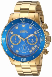 Invicta Blue Dial Stainless Steel Band Watch #21894 (Men Watch)