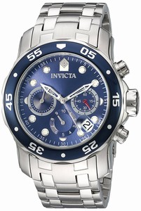 Invicta Blue Dial Stainless steel Band Watch # 21921 (Men Watch)