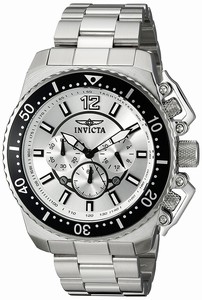 Invicta Silver Dial Stainless Steel Band Watch #21951 (Men Watch)