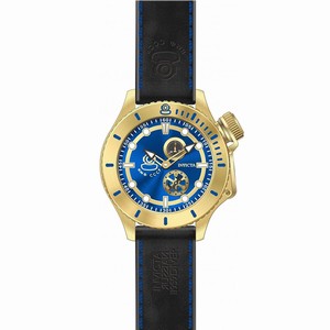 Invicta Russian Diver Quartz Analog Black Leather Watch # 22010 (Men Watch)
