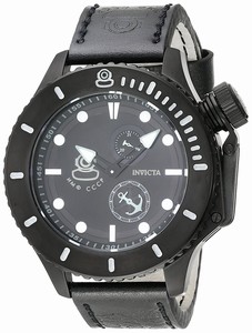 Invicta Black Dial Stainless Steel Band Watch #22013 (Men Watch)