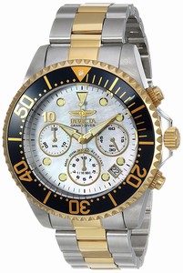 Invicta Mother Of Pearl Dial Stainless Steel Band Watch #22038 (Men Watch)