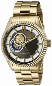 Invicta Black Dial Stainless Steel Band Watch #22081 (Men Watch)