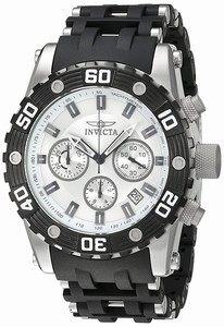 Invicta Sea Spider Quartz Chronograph Date Polyurethane with Stainless Steel Watch # 22089 (Men Watch)