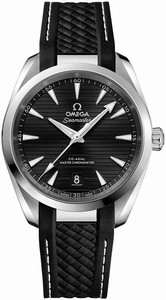 Omega Seamaster Aqua Terra 150M Co-Axial Master Chronometer Black Rubber Watch# 220.12.38.20.01.001 (Men Watch)
