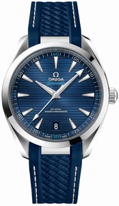 Omega Seamaster Aqua Terra 150M Co-Axial Master Chronometer Blue Rubber # 220.12.41.21.03.001 (Men Watch)