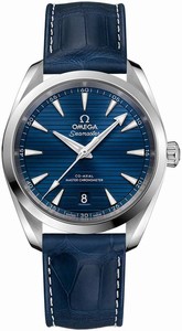 Omega Seamaster Aqua Terra 150M Co-Axial Master Chronometer Blue Leather Watch# 220.13.38.20.03.001 (Men Watch)