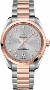 Omega Seamaster Aqua Terra 150M Co-Axial Master Chronometer 18k Rose Gold and Stainless Steel Watch# 220.20.38.20.56.002 (Women Watch)