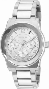 Invicta Quartz Multifunction Dial Stainless Steel Watch #22107 (Women Watch)