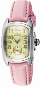 Invicta Quartz Analog Pink Leather Watch # 2213 (Women Watch)