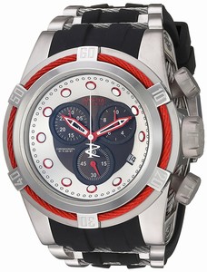 Invicta Bolt Quartz Chronograph Date Black Silicone Watch # 22161 (Men Watch)