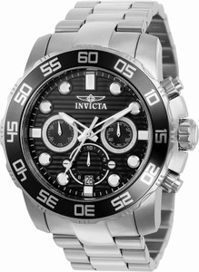 Invicta Quartz Chronograph Date Stainless Steel Watch #22226 (Men Watch)